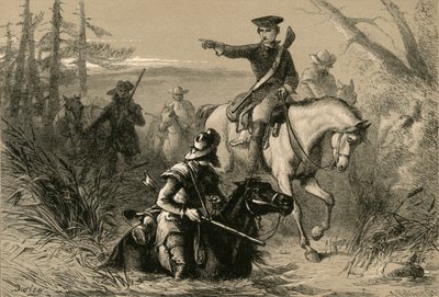 Majoor Washington op zijn missie naar de Franse commandant, 1877 door Albert Bobbett