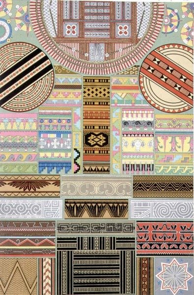 Decoratie uit Oceanië en Centraal-Afrika, uit 