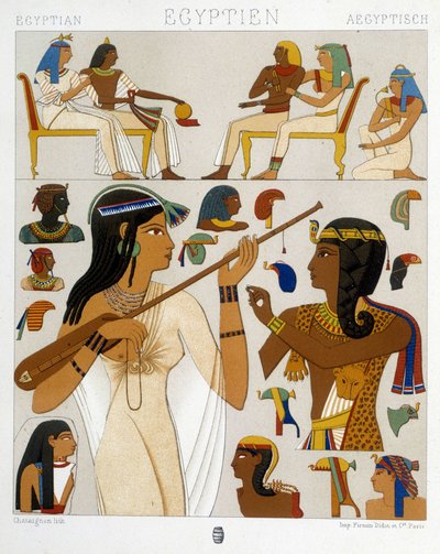 Afbeeldingen gereproduceerd van de fresco