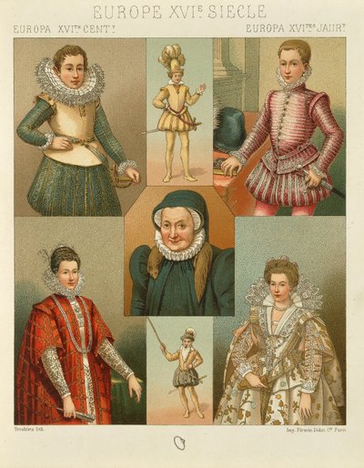"Le Costume Historique" (The Complete Costume History) door Auguste Racinet, Volume IV door Albert Charles August Racinet