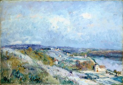De velden van Herblay in de lente door Albert Charles Lebourg
