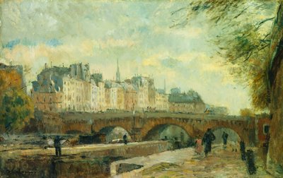 De Nieuwe Brug van de Stad door Albert Charles Lebourg