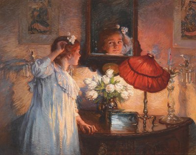 De spiegel door Albert Chevallier Tayler