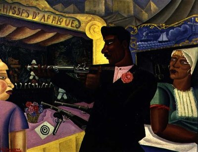 Afrikaans schieten, ca. 1928 door Albert Droesbeke