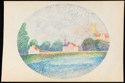 Ochtend aan de Marne bij Meaux door Albert Dubois Pillet