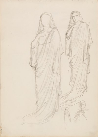 Aino Ackté als Alcestis, schets door Albert Edelfelt