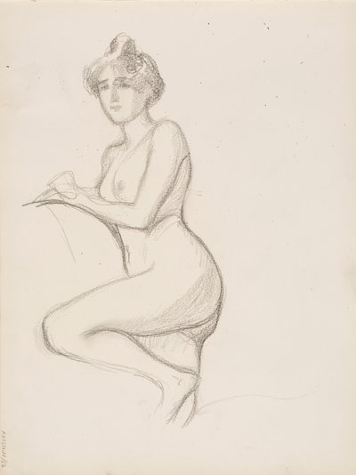 Naakt door Albert Edelfelt