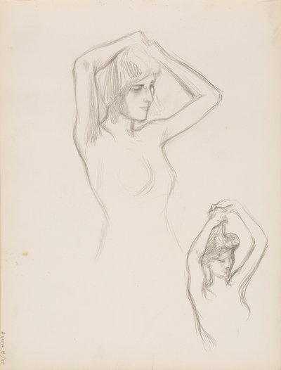 Naakt door Albert Edelfelt