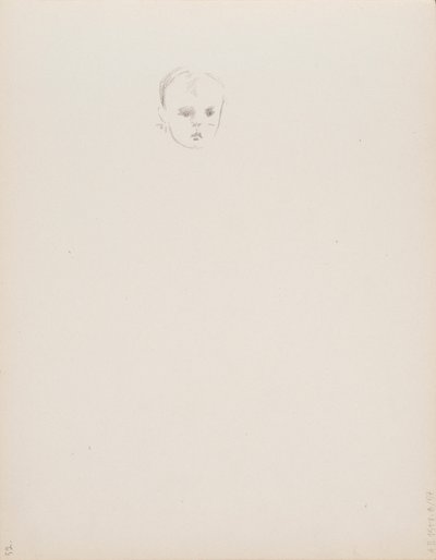 Hoofd van een kind door Albert Edelfelt