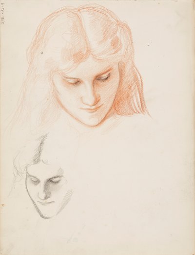 Het gezicht van een vrouw door Albert Edelfelt