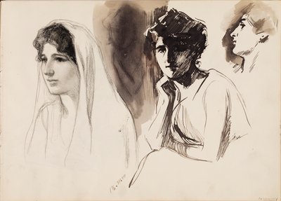 Vrouwelijke cijfers door Albert Edelfelt