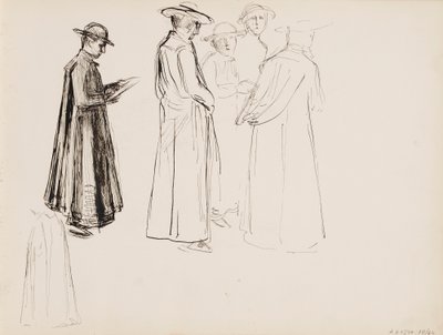 Geestelijken door Albert Edelfelt