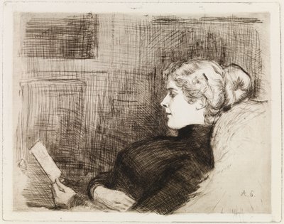 Portret van Marie Hagelstam (door Heiroth) door Albert Edelfelt