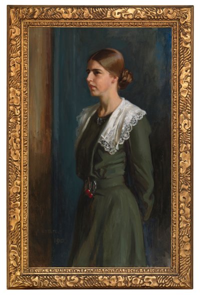 Portret van Mrs. Michaela Pooley (née Krohn) door Albert Edelfelt