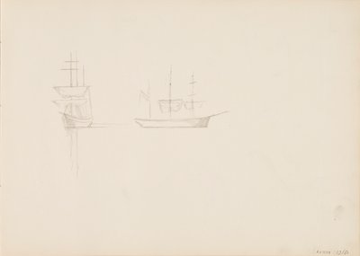 Zeilboten door Albert Edelfelt