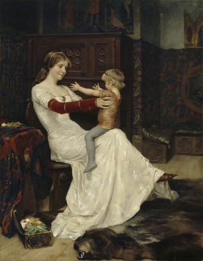 Koningin Bianca door Albert Gustaf Aristides Edelfelt