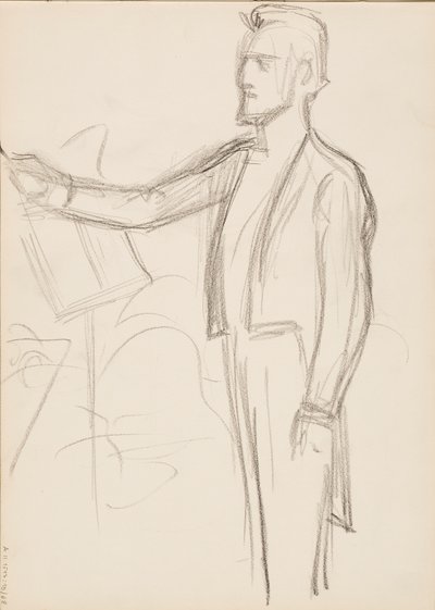 Robert Kajanus, schets voor portret door Albert Edelfelt