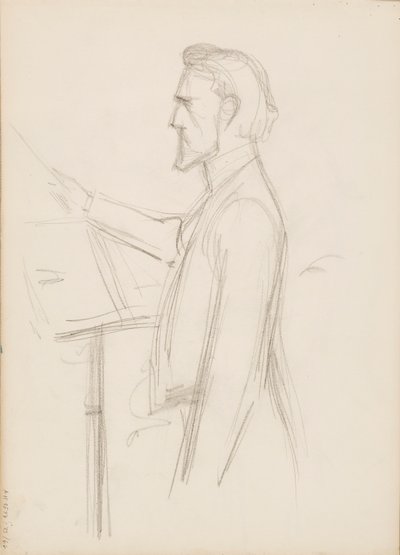 Robert Kajanus, schets voor portret door Albert Edelfelt