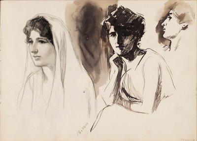 Vrouwelijke cijfers door Albert Edelfelt