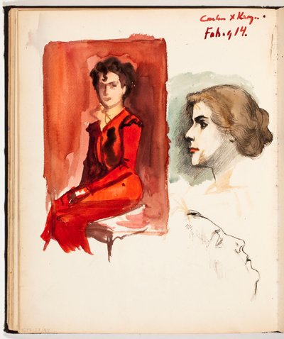 Zonder titel door Albert Edelfelt