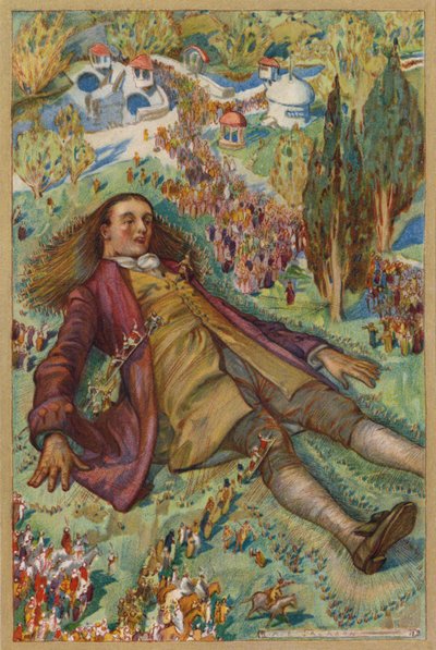 Ik Probeerde Op Te Staan, Maar Kon Niet Bewegen (chromolitho) door Albert Edward Jackson