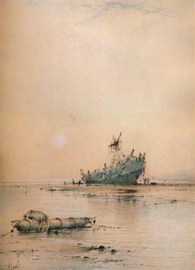 Laag tij bij Leigh, ca. 1899 door Albert Ernest Markes