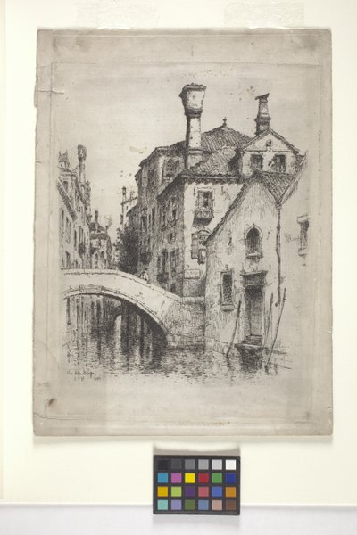 Rio Della Senza, Venetië door Albert Fitch Bellows