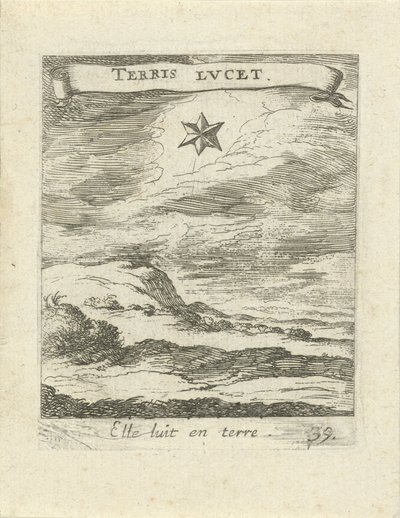 Landschap met ster door Albert Flamen