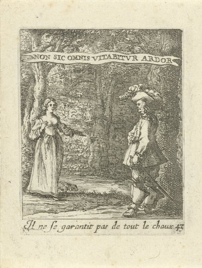Man en vrouw in bos door Albert Flamen