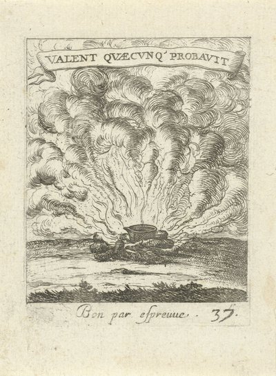 Pan op een kampvuur door Albert Flamen