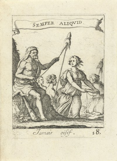 Spinnende Hercules door Albert Flamen
