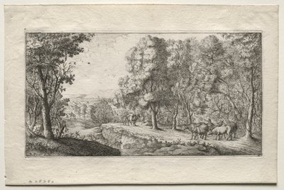 De Weg aan de Rand van het Bos door Albert Flamen