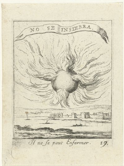 Vlammende zon Moraliserende liefdesemblemen Devises et emblesmes d
