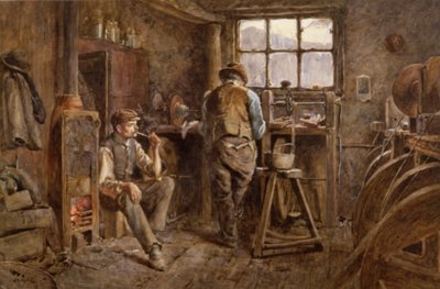 Een jet-werkplaats, Whitby door Albert George Stevens