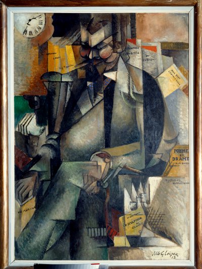 Portret van Eugene Figuiere, Frans redacteur door Albert Gleizes