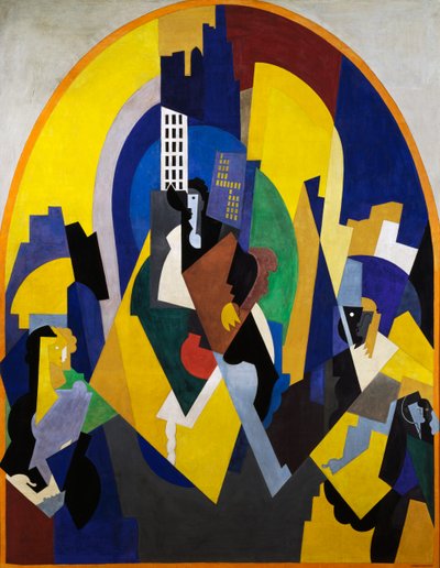 Onderbroken ruimte volgens plan door Albert Gleizes