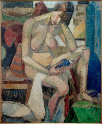 Zittend naakt door Albert Gleizes