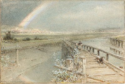 Arundel vanaf Ford Railway Bridge door Albert Goodwin