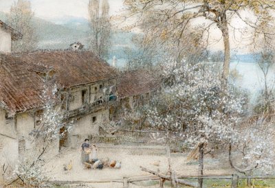 Baveno Lago Maggiore door Albert Goodwin