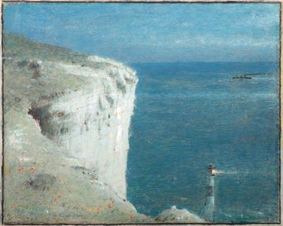 Beachy Head in het maanlicht door Albert Goodwin