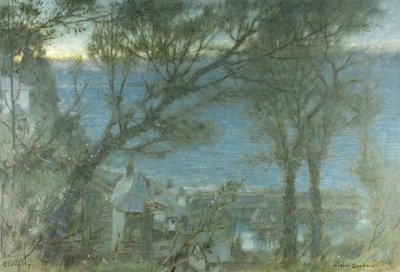 Clovelly door Albert Goodwin