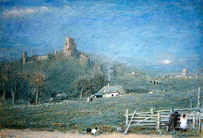 Kasteel Corfe door Albert Goodwin