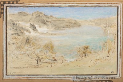 Watervallen van de Rijn door Albert Goodwin