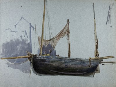 Vissersboot 57BX door Albert Goodwin