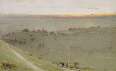 Glastonbury, 1924-25 door Albert Goodwin