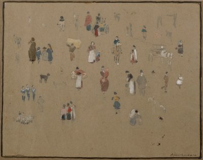 Naar de markt gaan door Albert Goodwin