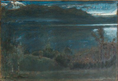 Gossau, Meer van Luzern door Albert Goodwin