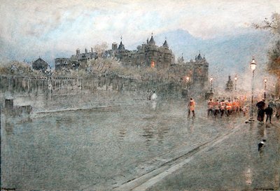 Holyrood, Edinburgh door Albert Goodwin