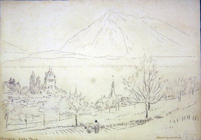 Meer van Thun, Oberhofen door Albert Goodwin