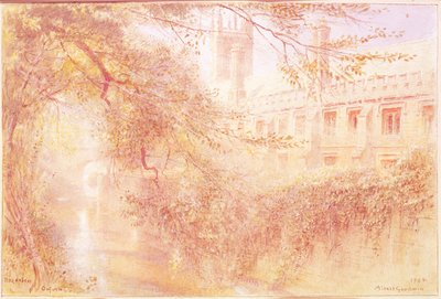 Magdalen College, Oxford door Albert Goodwin